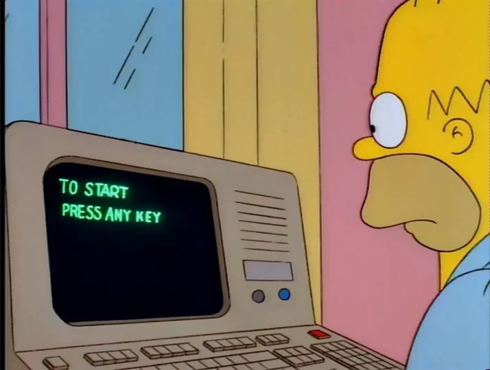 The any key prompt... if the any key prompt existed