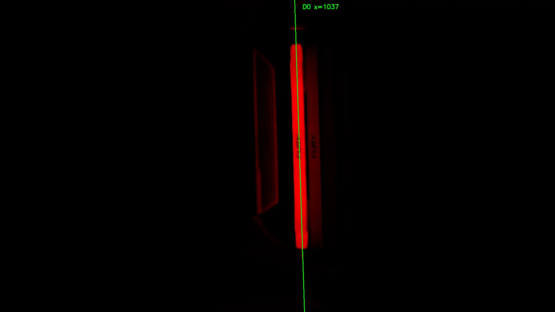 CV detecting DIMM position with red channel