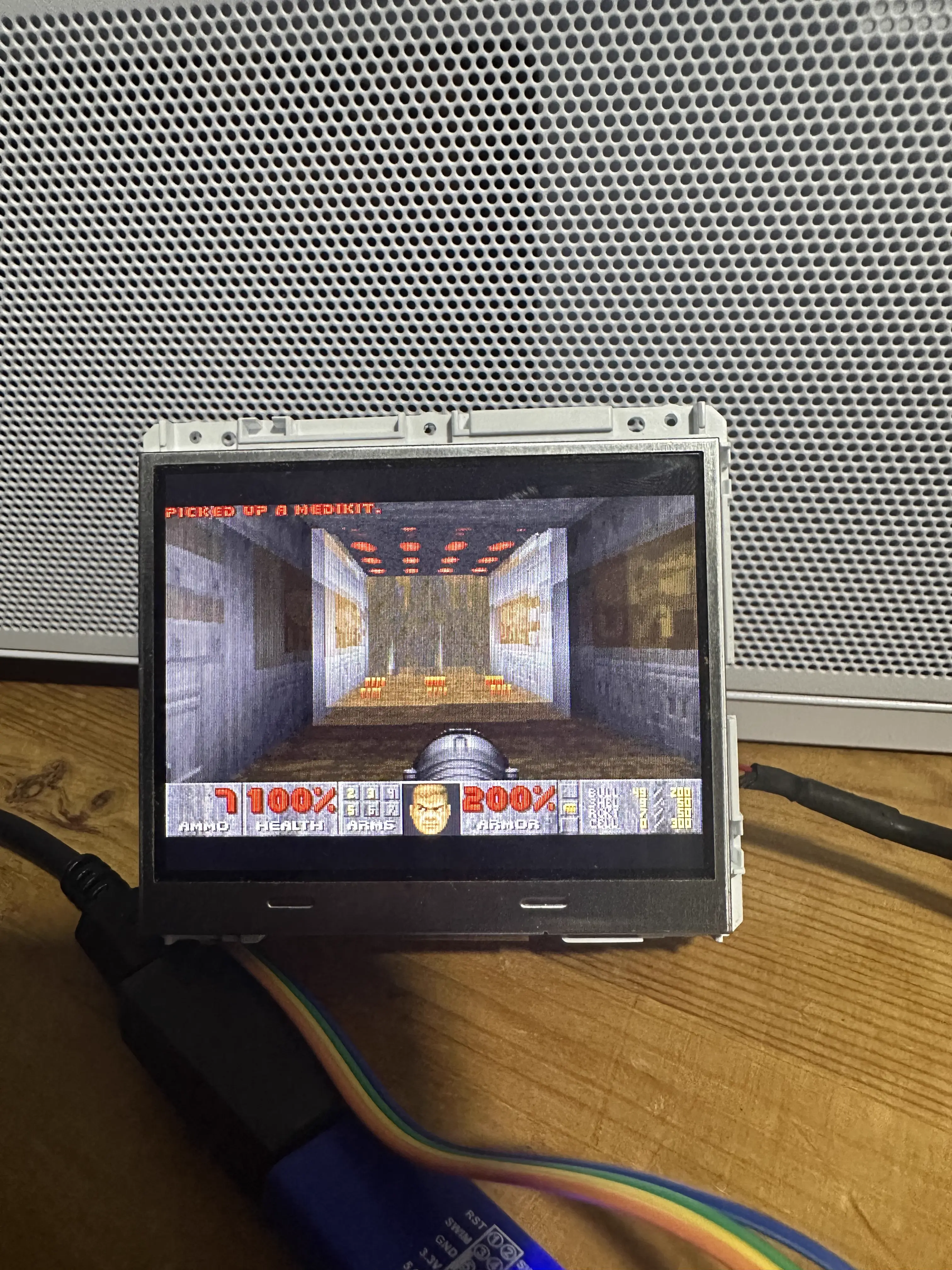 Doom running on the cooler